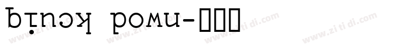 qiuck down字体转换